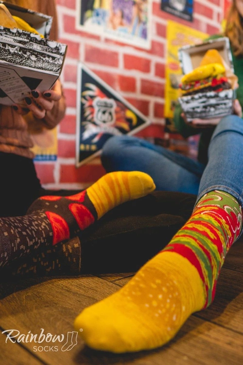 Skarpetki Rainbow Socks Burger 2 Pary