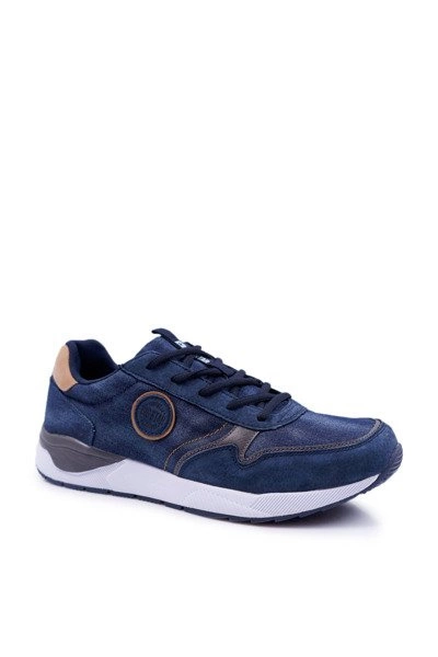 Sportowe Męskie Buty Big Star Granatowe DD174312