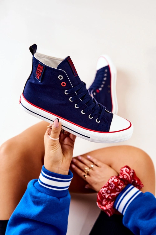 Wysokie Trampki Big Star JJ274125 Granatowe