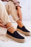 Damskie Espadryle Na Platformie Cross Jeans JJ2R4015C Czarne
