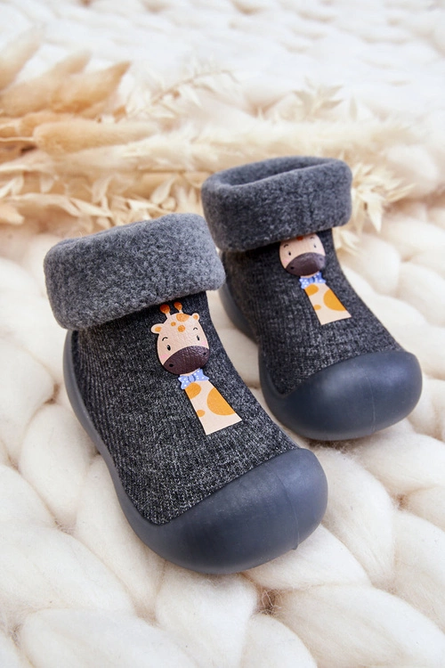 Dziecięce Papcie Niechodki Befado 002P024 Szare