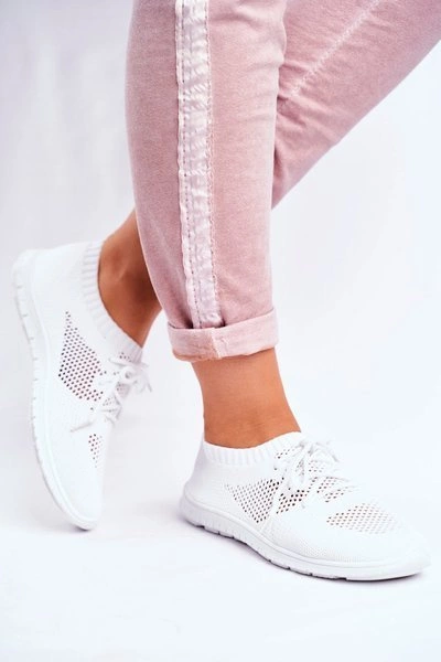 Damskie Sportowe Buty Białe Jenny