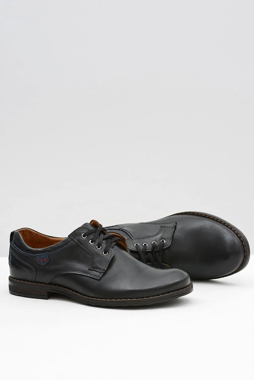 Czarne Męskie Półbuty NIKOPOL 1577