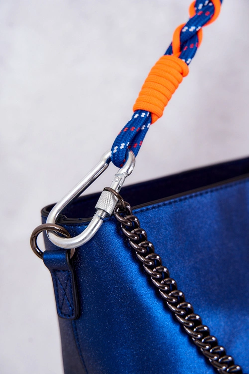 Klasyczna Skórzana Torebka Nobo M1280-C012 Granatowe