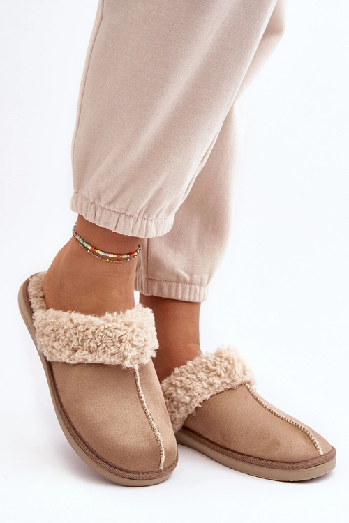 Ocieplane Kapcie Damskie Inblu EK000010 Beżowe