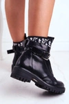Botki Damskie z paskiem Czarne Joyce