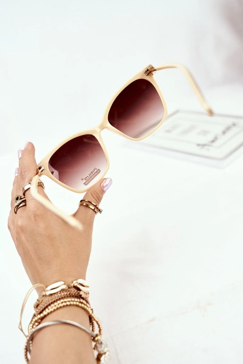 Okulary Brązowe Beż Przeciwsłoneczne Prius PR-V70/2 Brązowy Gradient