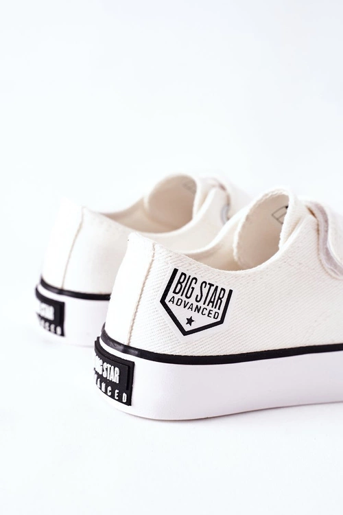 Dziecięce Trampki Na Rzepy Big Star FF374061 Białe