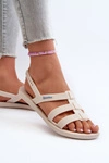 Płaskie Sandały Damskie 83516 Ipanema Style Sandal Fem Beżowe