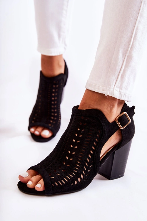 Botki Damskie z Wycięciem Wiosenne Czarne Beyond Us