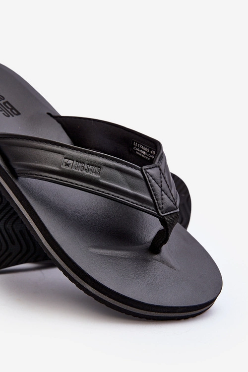 Męskie Japonki Big Star LL174605 Czarne