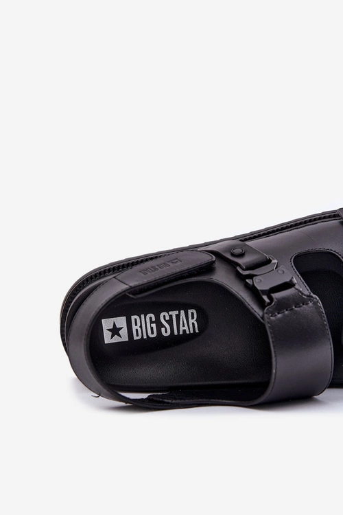 Skórzane Sandały Męskie Big Star RR174086 Czarne