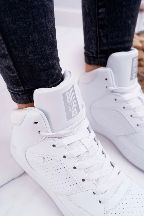 Trampki Damskie Big Star Wysokie Białe EE274210