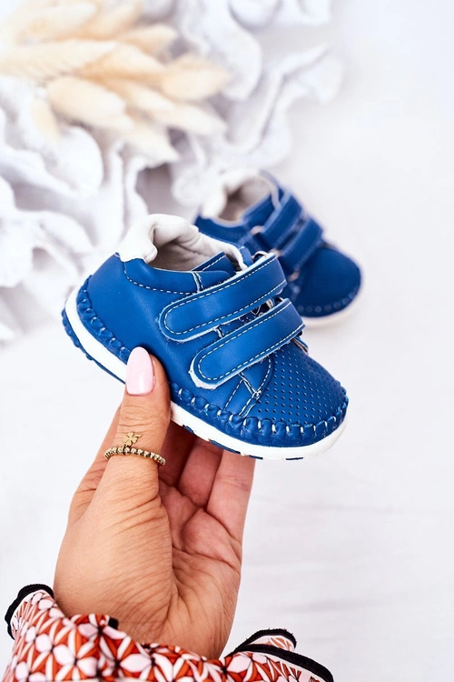 Dziecięce Skórzane Sportowe Buty Niebieskie Billie