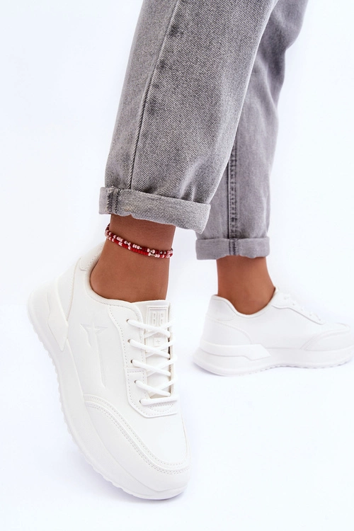 Damskie Klasyczne Buty Sportowe Big Star MM274224 Białe