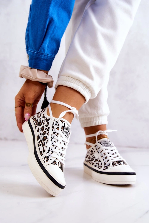 Damskie Trampki Pantera BIG STAR JJ274615 Białe