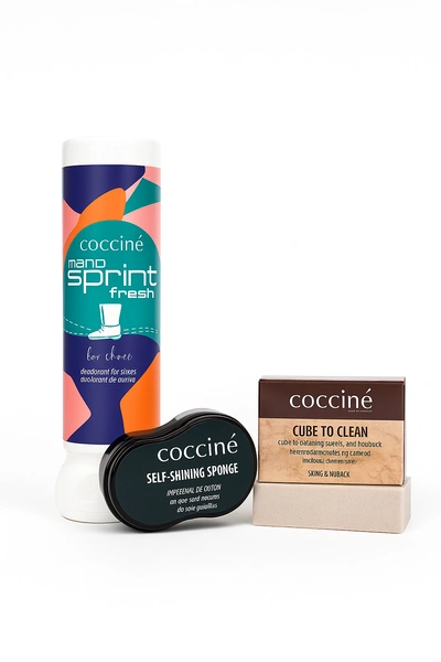 Zestaw produktów Cocciné – kompleksowa pielęgnacja, dopasowanie i świeżość obuwia