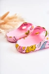 Lekkie Dziecięce Klapki Dinozaury Różowe Astro