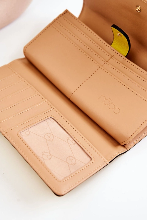 Damski Duży Portfel Skórzany NOBO M0123-C002 Żółty