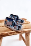 Buty Papcie Befado Na Rzep 190P104 Niebiesko-Szare