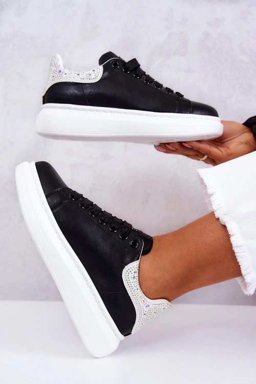 Damskie Buty Sportowe GOE JJ2N4052 Czarno-Białe