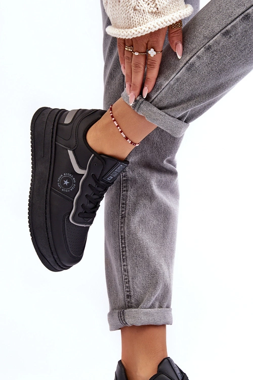 Damskie Buty Sportowe Sneakersy Big Star MM274232 Czarne