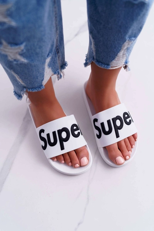 Damskie Klapki Białe Super Losaria