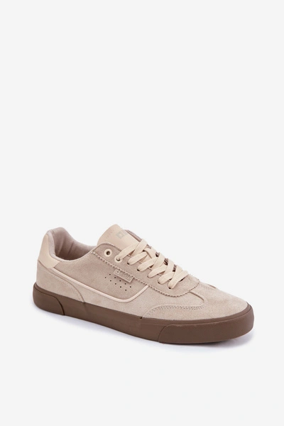 Sneakersy Męskie Big Star TT174094 Beżowe