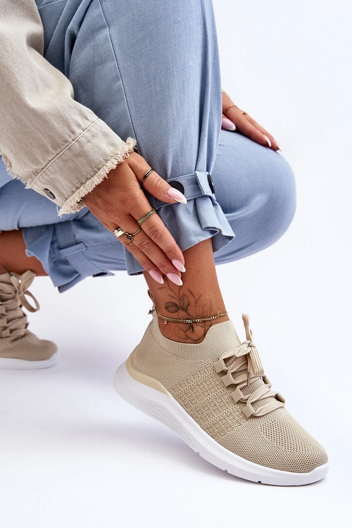 Klasyczne Damskie Buty Sportowe Beżowe Nikilla