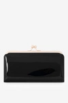 Lakierowany Duży Portfel Damski Nobo NPUR-LR0061-C020 Czarny