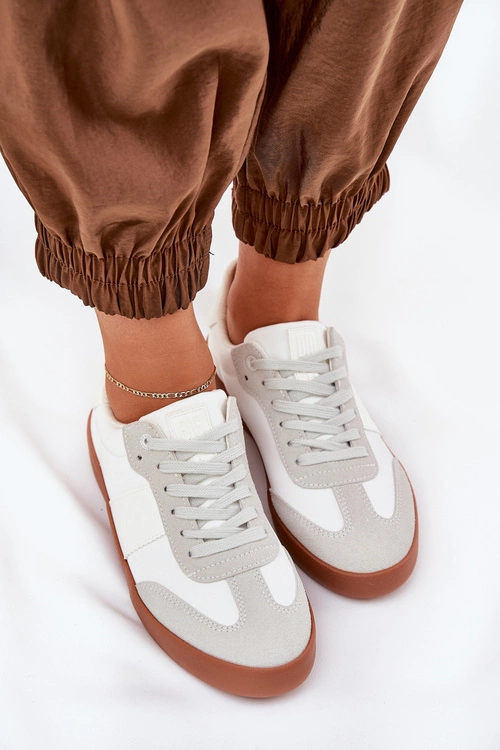 Sneakersy Damskie Big Star RR274371 Biało-Szare