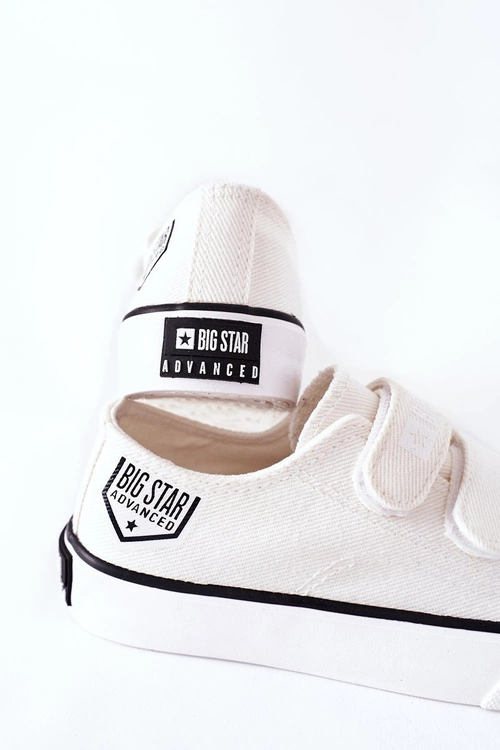 Dziecięce Trampki Na Rzepy Big Star FF374061 Białe
