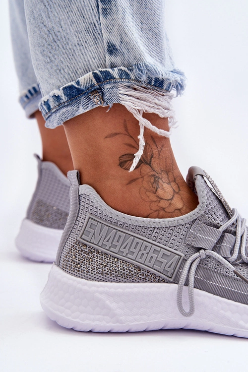 Wsuwane Damskie Buty Sportowe Szare Hold Me!