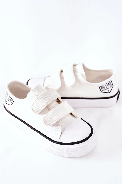 Dziecięce Trampki Na Rzepy Big Star FF374061 Białe