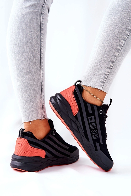 Skórzane Buty Sportowe Big Star II274460 Czarne