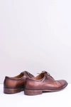 Wizytowe Męskie Skórzane Półbuty Gerard Brązowe