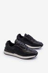 Sneakersy Męskie Skórzane BIG STAR NN174287 Czarne