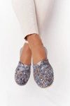Damskie Skórzane Baleriny Maciejka 01930-86 Popielate