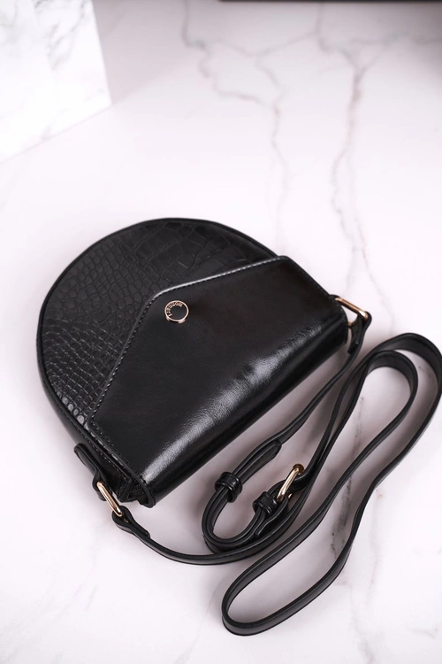 Torebka Listonoszka MONNARI BAG5710-020 Czarna Print Zwierzęcy