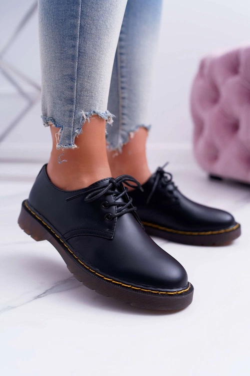 Damskie Półbuty Czarne Martin