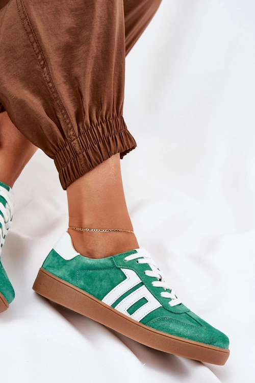 Sneakersy Buty Sportowe Zamszowe Vinceza 79517 Zielone