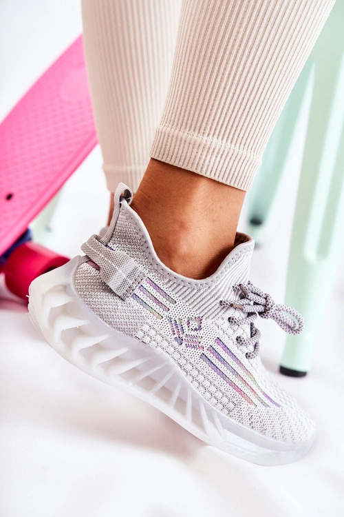 Damskie Buty Sportowe Wsuwane Szare Rokko