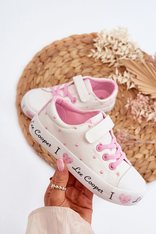 Trampki Dziewczęce Lee Cooper LCW-24-02-2159 Białe