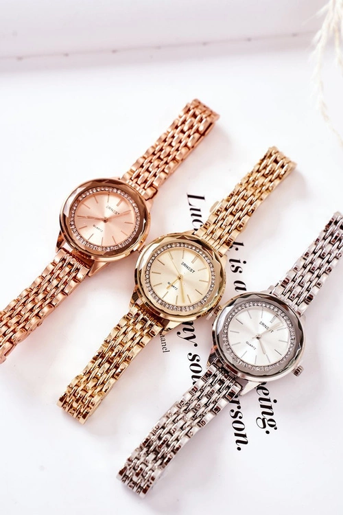 Zegarek Na Bransolecie Z Cyrkoniami ERNEST Srebrny