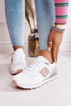 Damskie Sportowe Buty Sneakersy Biało-Różowe Last Minute