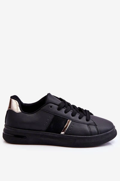 Damskie Sportowe Buty Na Platformie Czarne Soris