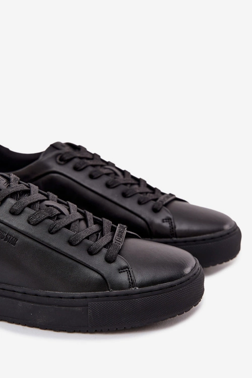 Skórzane Trampki Sneakersy Męskie Big Star SS174121 Czarne