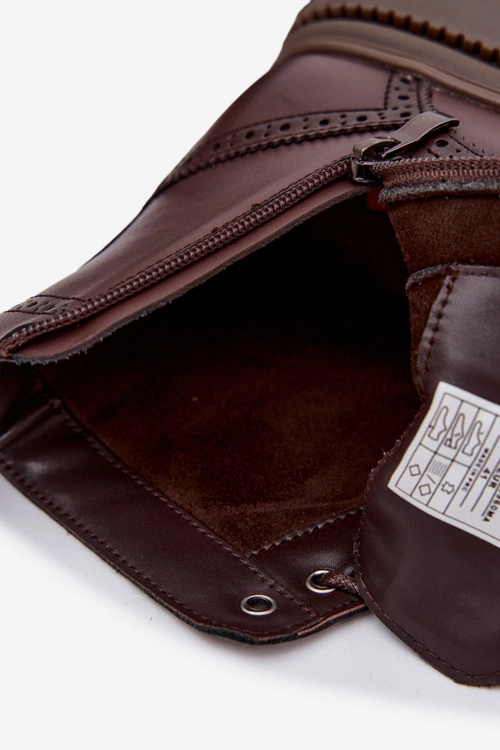 Skórzane Botki Męskie Lee Cooper LCJ-25-33-3960 Brązowe