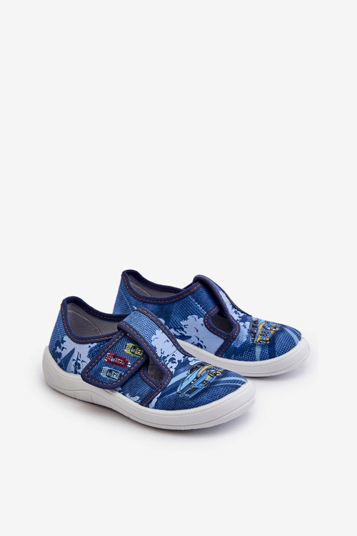 Kapcie Dziecięce Na Rzep Befado 911X022 Niebieskie