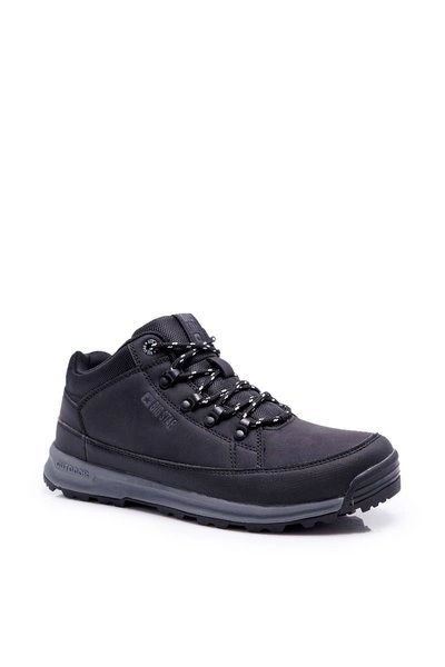 Trekkingowe Młodzieżowe Buty Big Star Wysokie Outdoor Czarne EE274816
